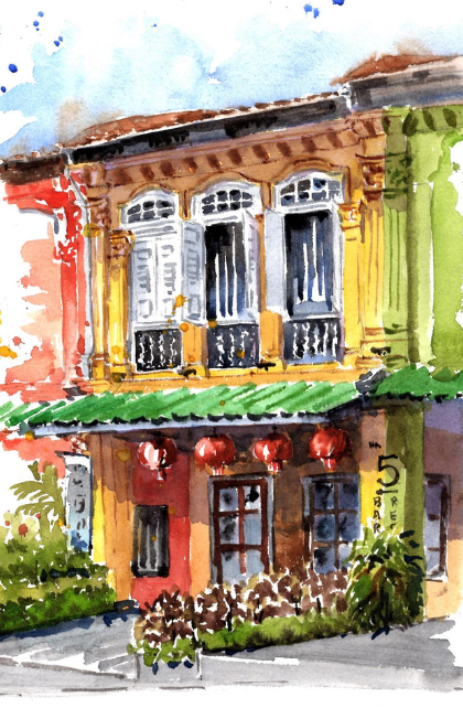 Plein Air Watercolour Workshop @ Emerald Hill (Outdoor)