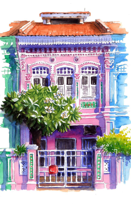 Joo Chiat Shophouse Watercolour Workshop