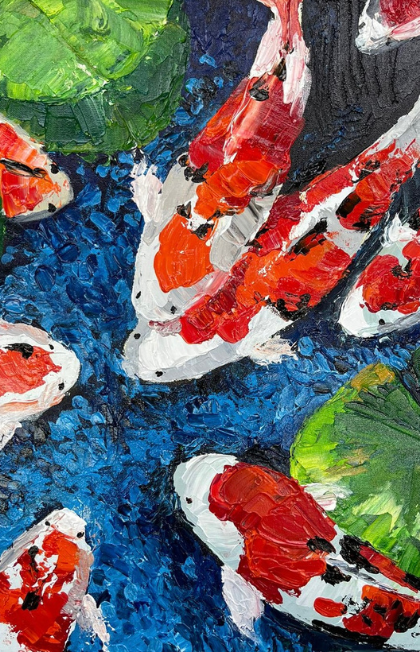 Koi Fish Knife Painting Workshop