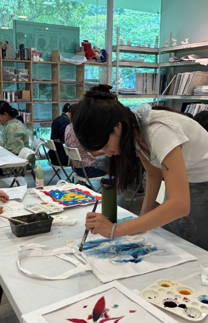 Batik tote bag workshop for Hari Raya Puasa